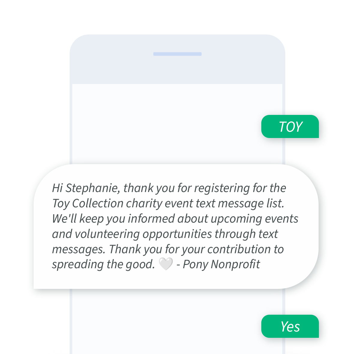 auto-response message example for nonprofit organizations